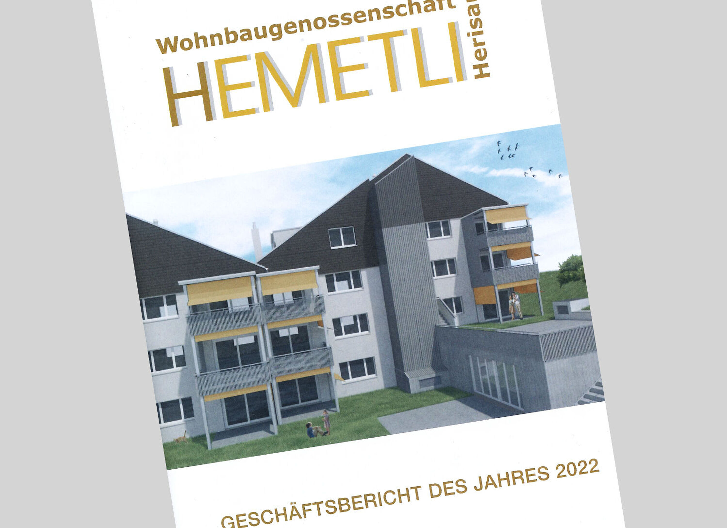 Geschäftsbericht Wohnhäuser Pro Wohnbaugenossenschaft Hemetli Herisau Flühler Architektur St. Gallen Herisau