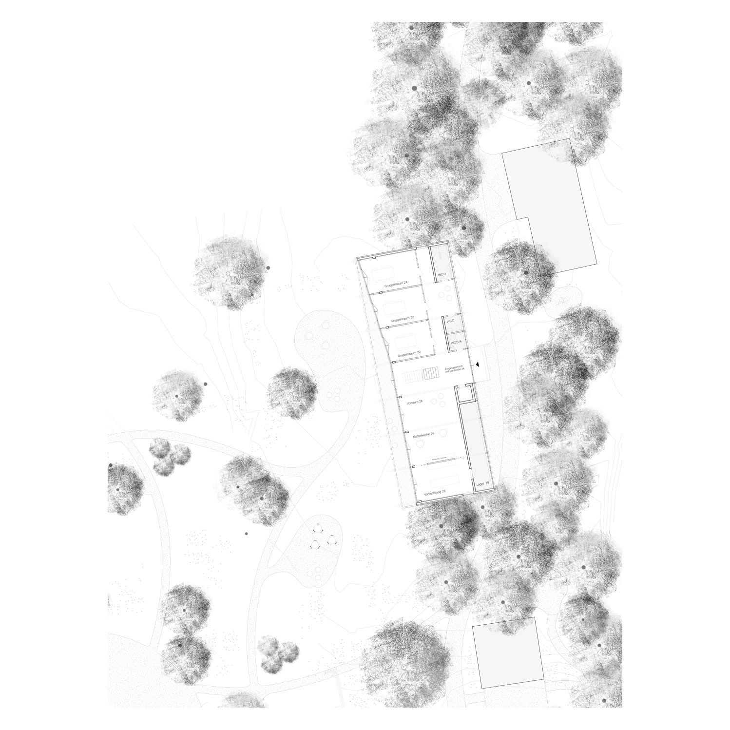 Wettbewerb Seminarpark Weissbad AI / Flühler Architektur St. Gallen Herisau