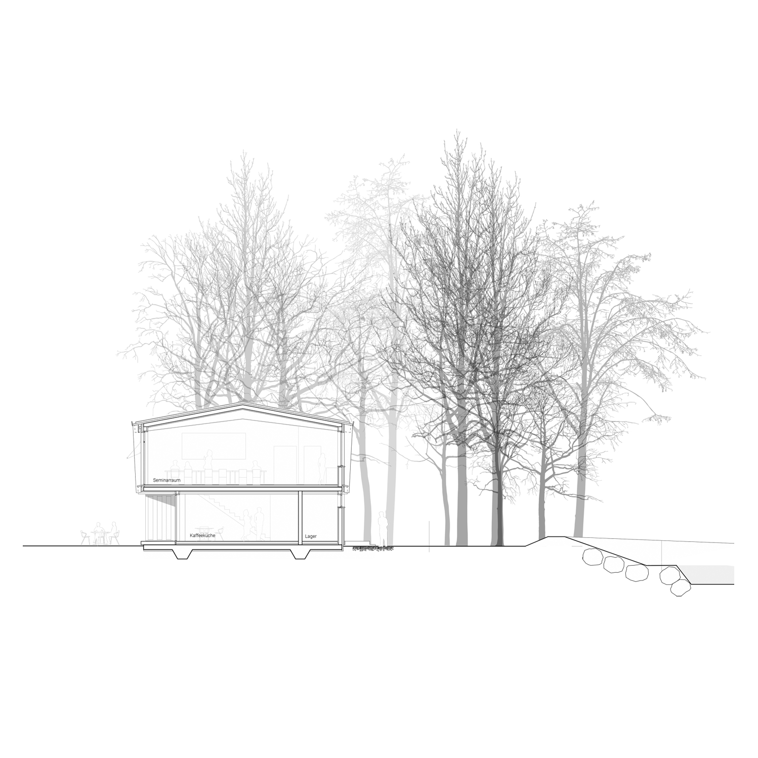 Wettbewerb Seminarpark Weissbad AI / Flühler Architektur St. Gallen Herisau