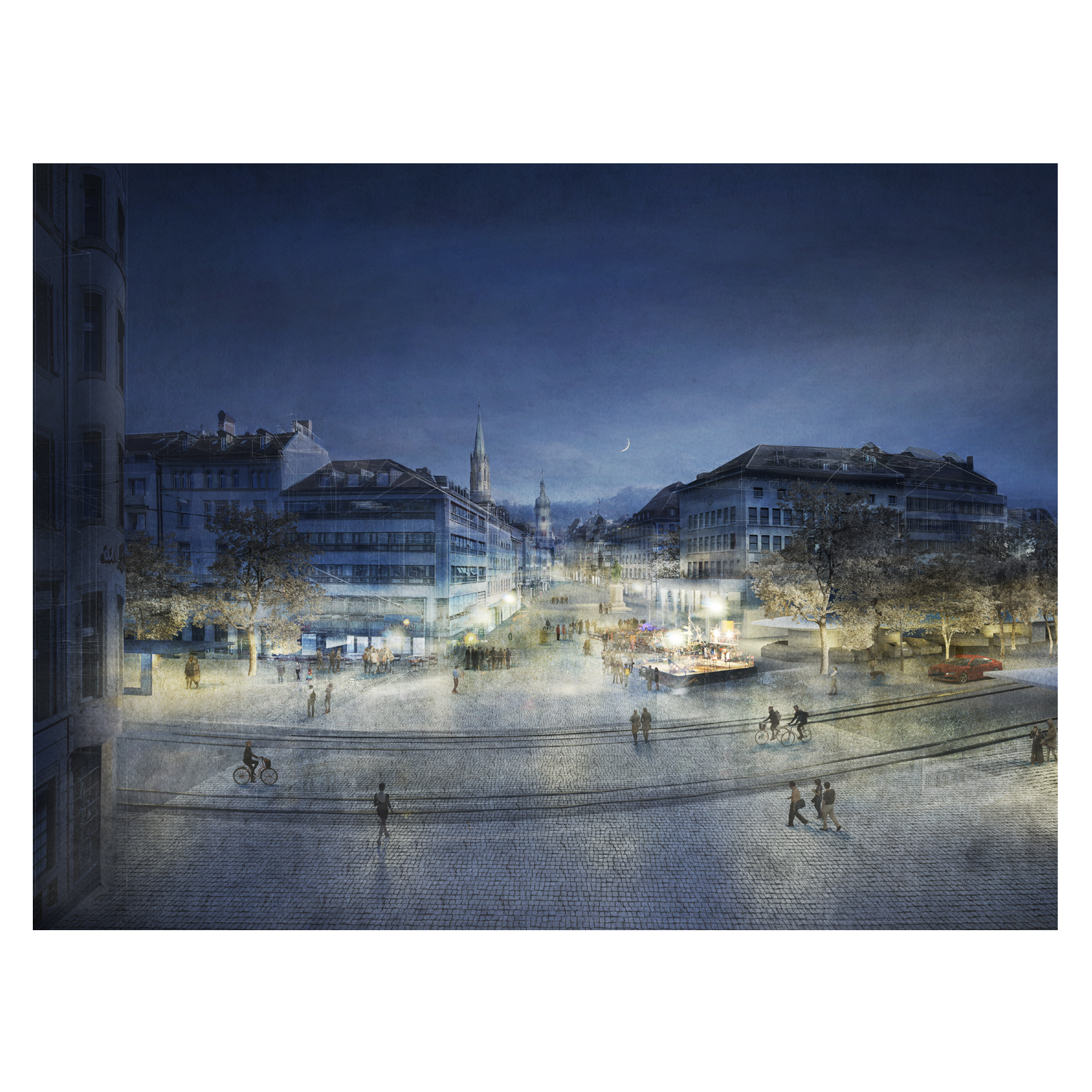 Wettbewerb Marktplatz und Bohl St. Gallen / Flühler Architektur St. Gallen Herisau