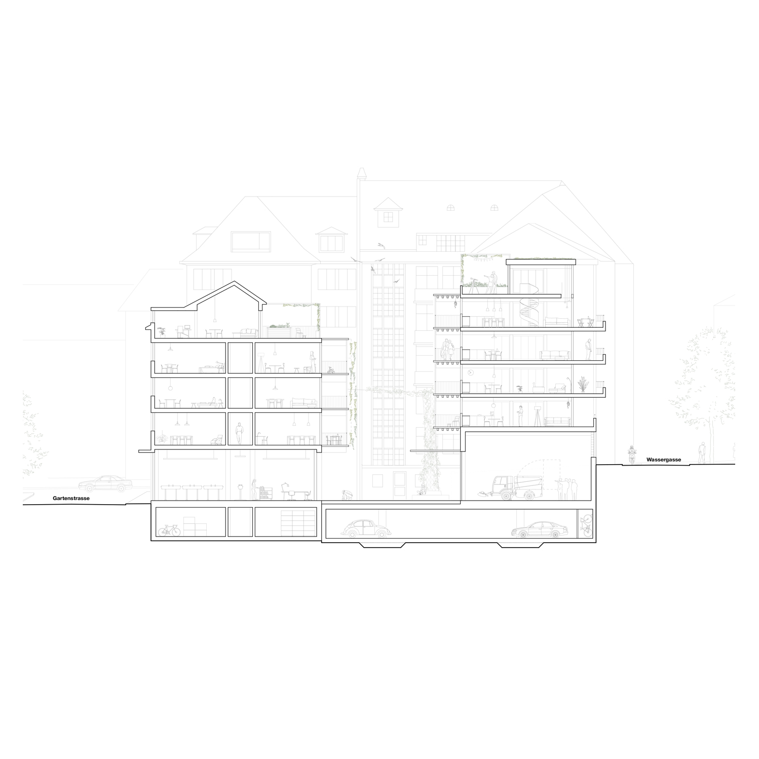 Wohnhaus Wassergasse St. Gallen / Flühler Architektur GmbH St. Gallen Herisau Wohnhaus Wassergasse St. Gallen / Flühler Architektur GmbH St. Gallen Herisau