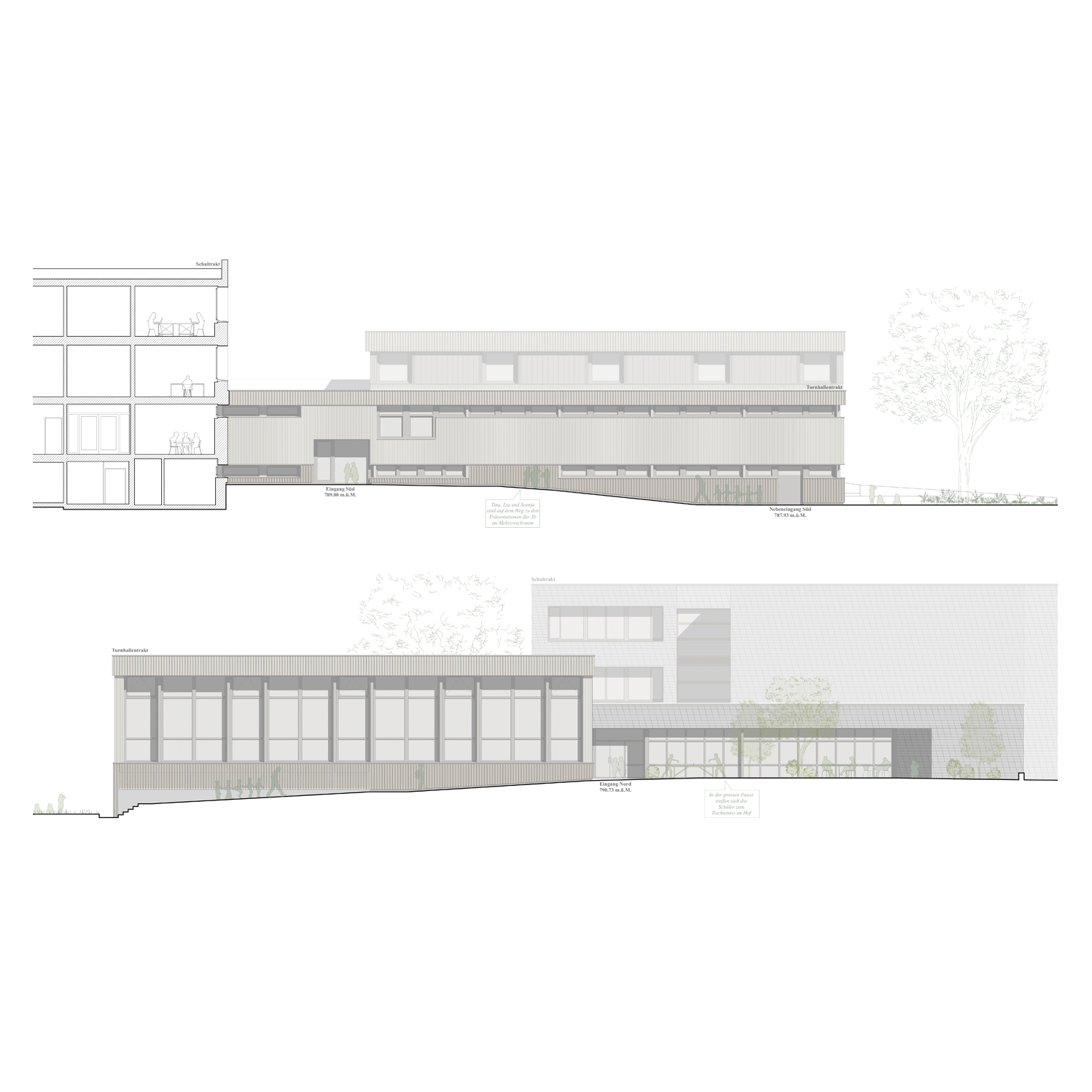 Sanierung Umbau Turnhalle Gerbe Heiden - Flühler Architektur St. Gallen / Herisau